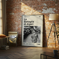 La Battaglia di Algeri Retro Movie Print Wall Print