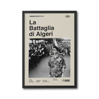 La Battaglia di Algeri Retro Movie Print Wall Print
