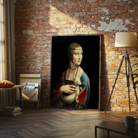 La Belle Ferroniere Leonardo da Vinci Timeless Print | Lady with an Ermine Wall Décor
