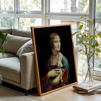 La Belle Ferroniere Leonardo da Vinci Timeless Print | Lady with an Ermine Wall Décor
