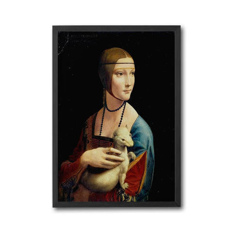 La Belle Ferroniere Leonardo da Vinci Timeless Print | Lady with an Ermine Wall Décor