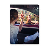 La La Land Car Scene Modern Retro Wall Art – Mia and Sebastian Convertible