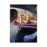 La La Land Car Scene Modern Retro Wall Art – Mia and Sebastian Convertible