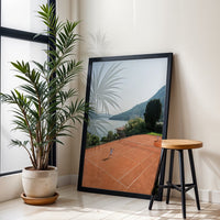 Lake Tennis Court Aesthetic Wall Poster, Contemporary Wall Décor for Home Decor