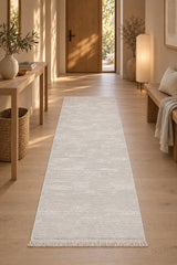 Lalezar Modern Area Rug in a hallway