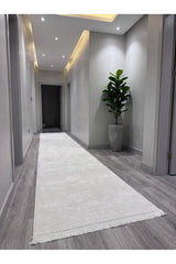 Lalezar Modern Area Rug in a hallway
