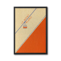 Le Mont Blanc Heritage Cable Car Print – Retro Mountain Travel Wall Poster