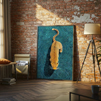 Leopard Non-Figurative Aesthetic Wall Print