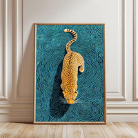 Leopard Non-Figurative Aesthetic Wall Print