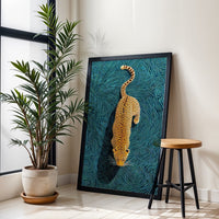 Leopard Non-Figurative Aesthetic Wall Print