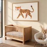 Leopard Kids Wall Art – Big Cat in Pink Heart Sunglasses