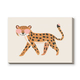 Leopard Kids Wall Art – Big Cat in Pink Heart Sunglasses