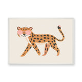 Leopard Kids Wall Art – Big Cat in Pink Heart Sunglasses