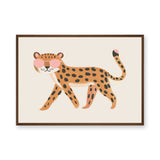 Leopard Kids Wall Art – Big Cat in Pink Heart Sunglasses