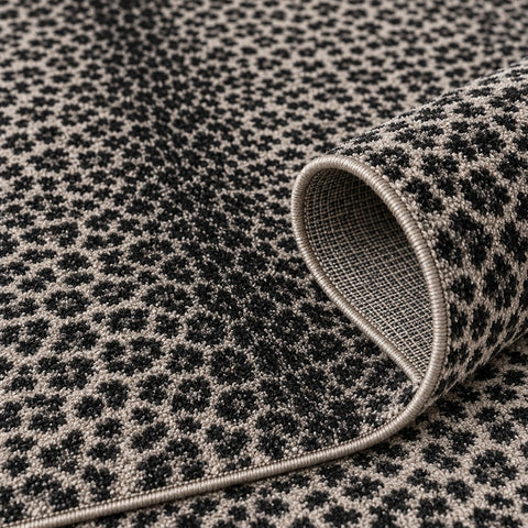 Leopard Plush Area Rug – texture close-up