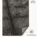 Leopard Plush Area Rug – features