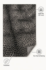 Leopard Plush Area Rug – features
