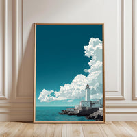 Lighthouse Coastal Aesthetic Wall Print Poster