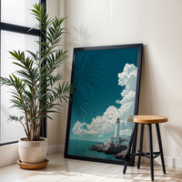 Lighthouse Coastal Aesthetic Wall Print Poster