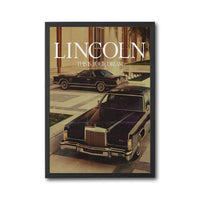 Lincoln This Is Your Dream Retro Car Décor Poster, Retro Lincoln Home Wall Poster