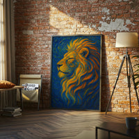 Lion Portrait Aesthetic Home Art Wall Poster Print