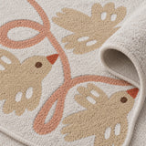 Little Wings Kids Round Rug – texture close-up