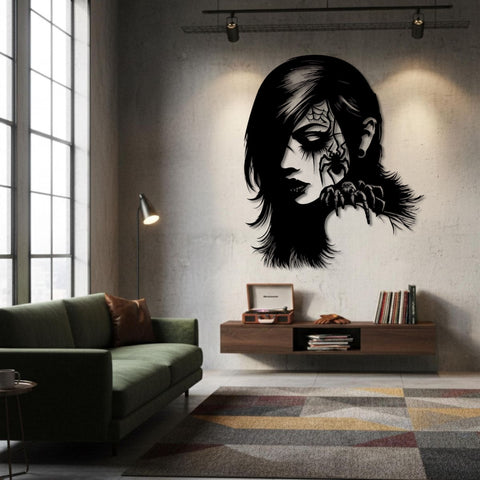 Gothic Beauty Metal Wall Art