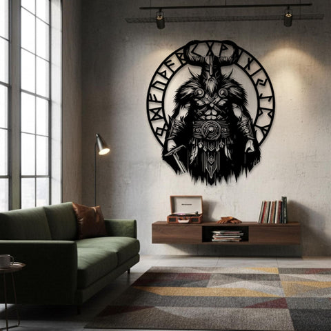 Viking Vegvisir Metal Wall Art