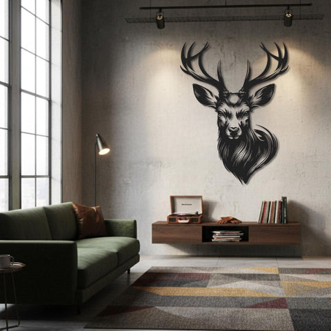 Majestic Deer Metal Wall Art