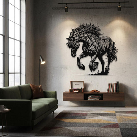Unique Horse Metal Wall Art