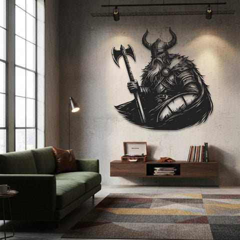 Viking Chief Metal Wall Art
