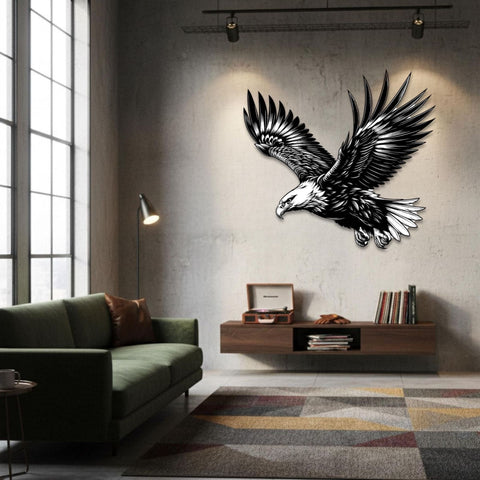 Majestic Eagle Metal Wall Art