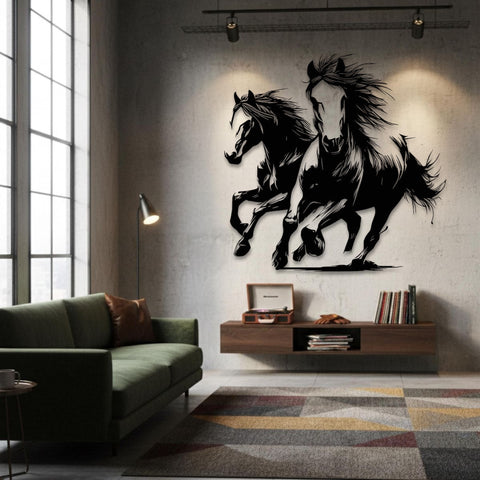 Handcrafted Horse Metal Wall Art