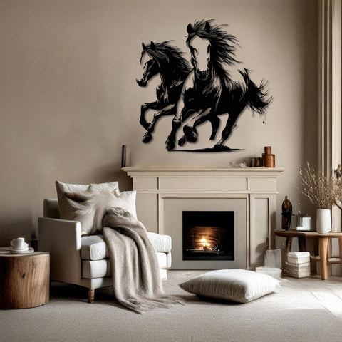 Handcrafted Horse Metal Wall Art