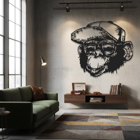 Monkey Metal Wall Art Decor