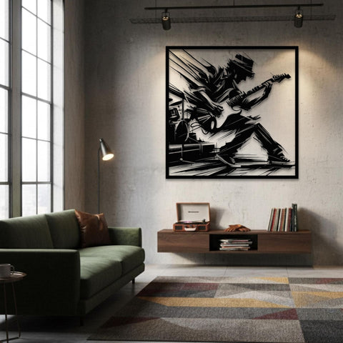 Guitar Solo Metal Wall Art