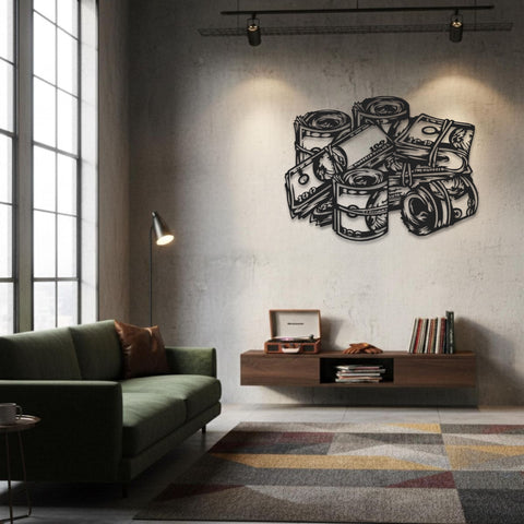 Money Metal Wall Art