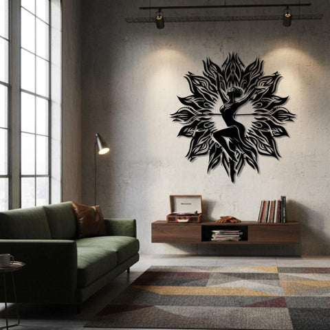 Lotus Dancer Metal Wall Art