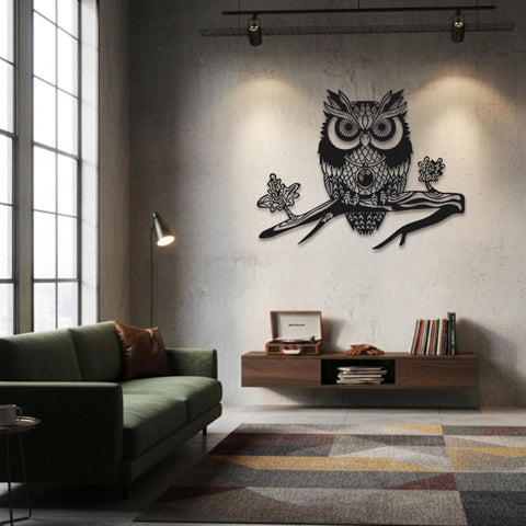 Owl Metal Wall Art