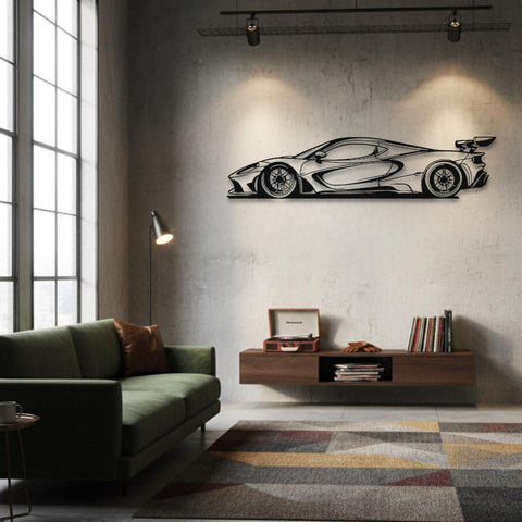 Minimalist Sports Car Metal Wall Art