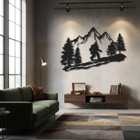 Sasquatch Metal Wall Art