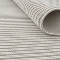 London Modern Shag Area Rug – Beige & Cream – texture close-up