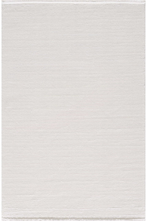 London Modern Shag Area Rug – Cream