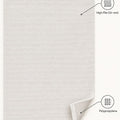 London Modern Shag Area Rug – Cream – features
