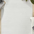 London Modern Shag Area Rug – Gray & Cream in a living room