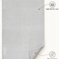 London Modern Shag Area Rug – Gray & Cream – features