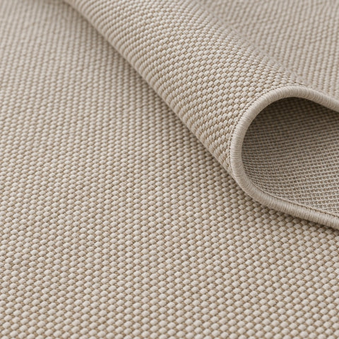Looped Modern Area Rug – Cream 2 – texture close-up