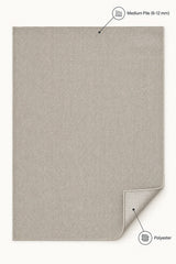 Looped Modern Area Rug – Cream 2 – features