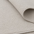 Looped Modern Area Rug – White – texture close-up
