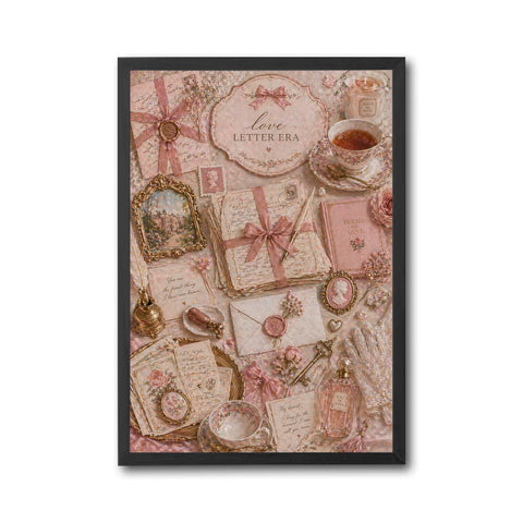 Love Letter Era Quote Home Art Retro Letter Writing Décor Poster Print
